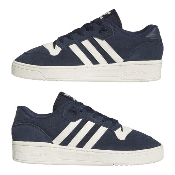NWT Adidas Originals Rivalry Low Men’s Sneakers - Navy/White -Size: 11 ( 28 cm ) - Picture 13 of 16